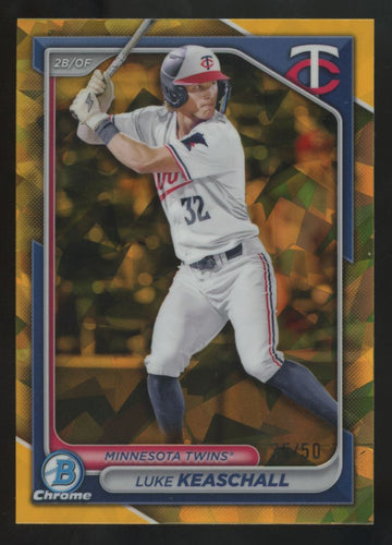 2024 Bowman Draft Luke Keaschall Chrome Gold Atomic /50 #BDC-82