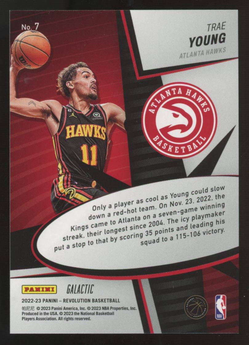 2022-23 Panini Revolution Trae Young Galactic Supernova #7