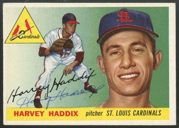 1955 Topps Harvey Haddix #43 Signed Auto
