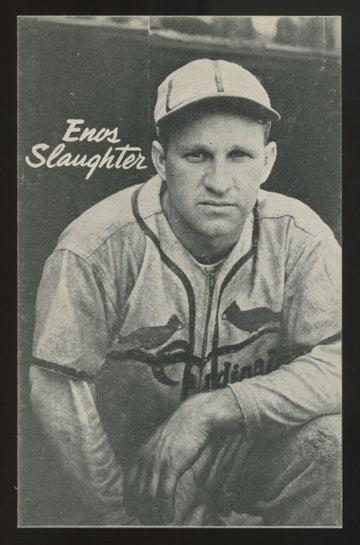 1947 Bond Bread Enos Slaughter Straight Corners Blank Back NM
