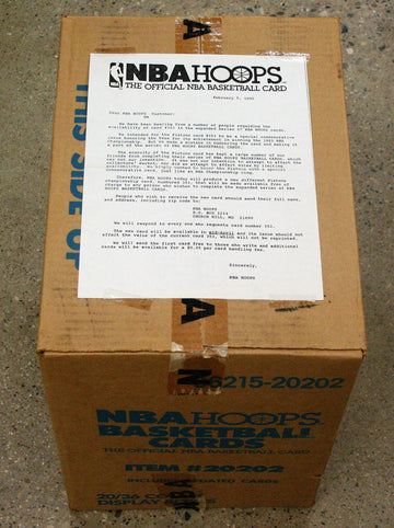1989-90 NBA Hoops Basketball Wax Box Series 2 ~ Sealed Case ~ 20 Sealed Boxes/36 Packs Per Box