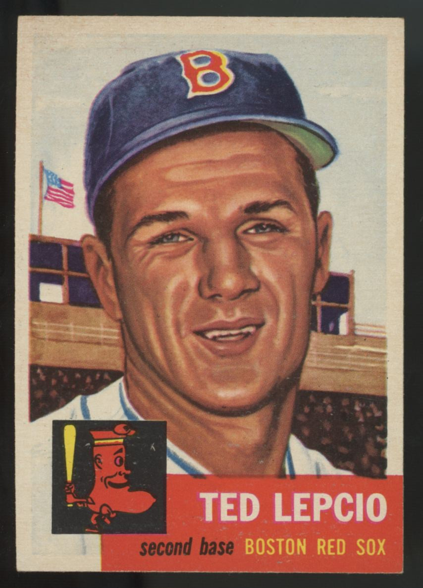 1953 Topps Ted Lepcio RC #18 NM
