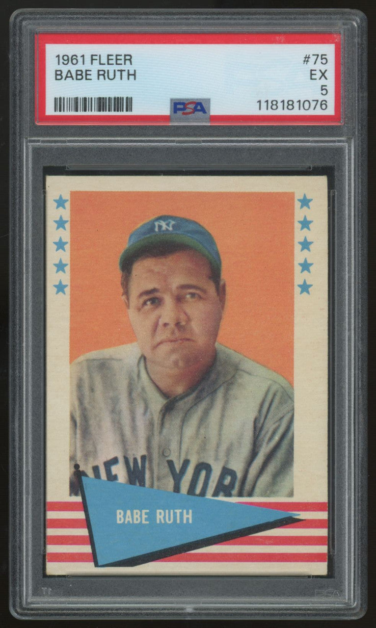 1961 Fleer Babe Ruth #75 PSA 5
