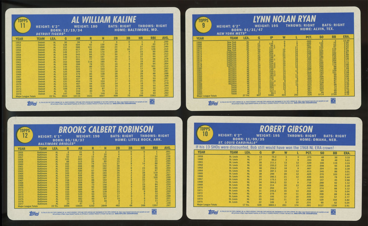 2019 Topps Heritage Supers Box Toppers Series One Complete Set (15/15)