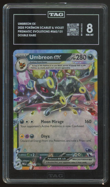 2025 Pokemon Umbreon ex Pristmatic Evolutions Surprise Box Promo #060 TAG 8