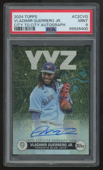 2024 Topps Vladimir Guerrero Jr. City To City Auto /99 #C2C-VG PSA 9