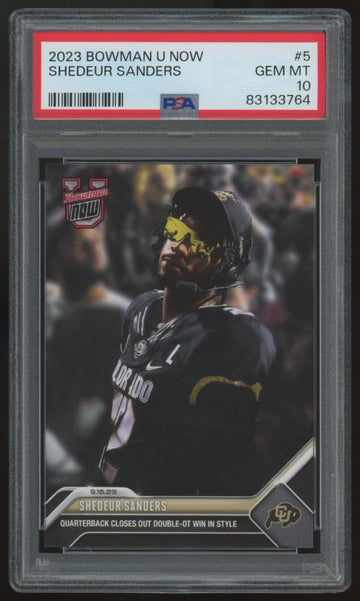 2023 Bowman U Now Shedeur Sanders #5 PSA 10 *764