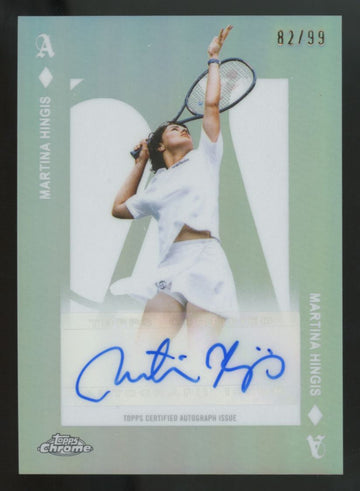2025 Topps Chrome Martina Hingis Aces Refractor Auto /99 #AA-MH