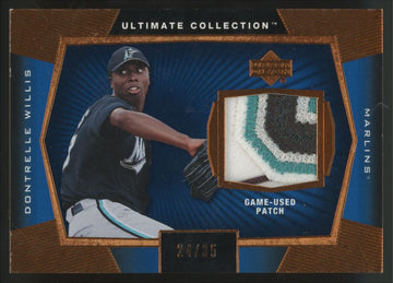 2003 Upper Deck Ultimate Collection Dontrelle Willis RC Patch Copper /35 #P-DW