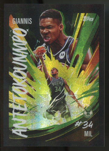 2025-26 Topps Chrome Giannis Antetokounmpo Ultra Violet SSP #UV-2