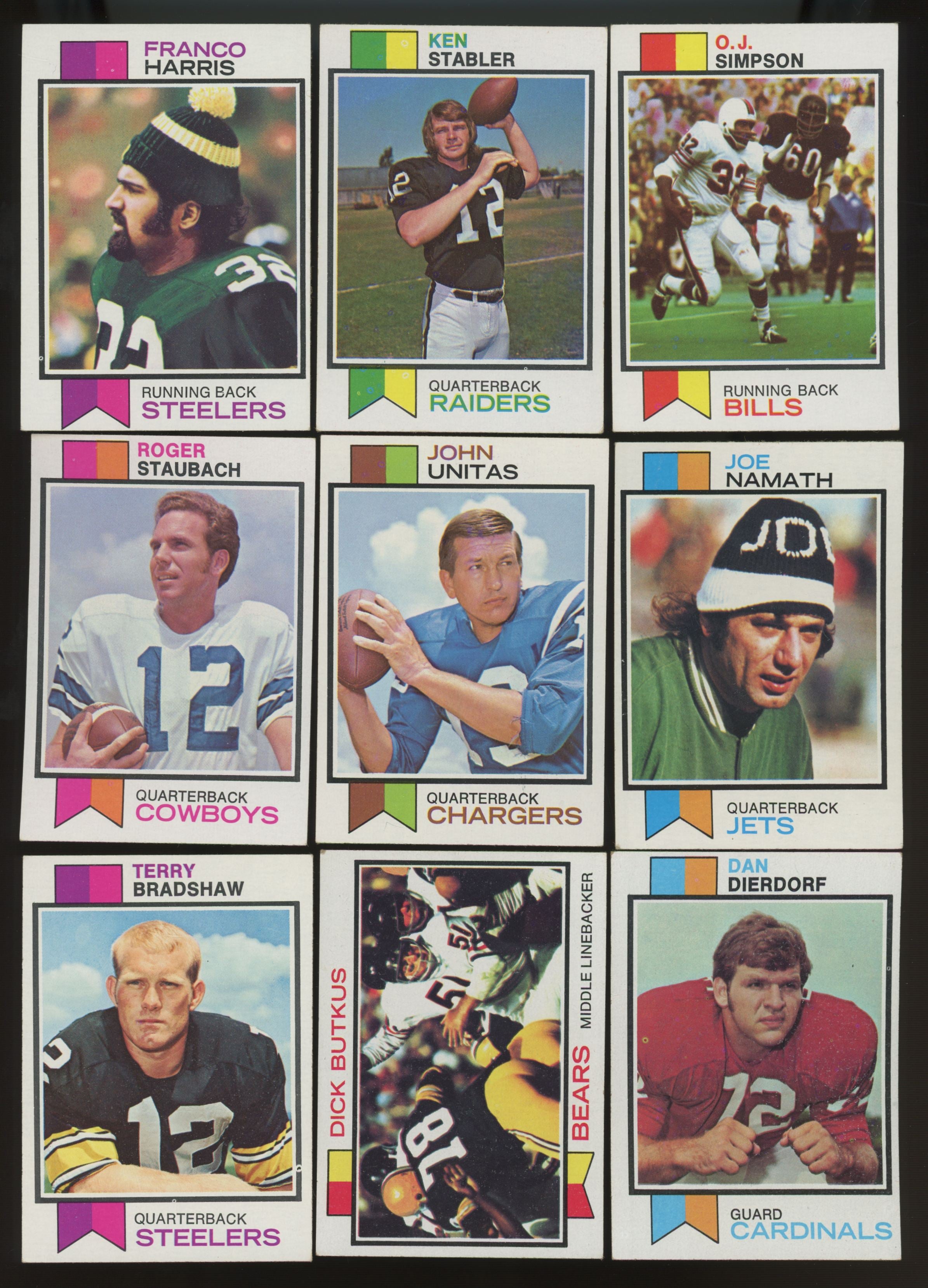 1973 Topps Football Complete Set (528) EX w/ Wax Wrapper & Team CL Variations