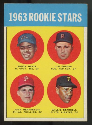 1963 Topps Willie Stargell RC Rookie Stars #553 VG/EX