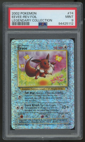 2002 Pokemon Eevee Legendary Collection Reverse Holo #74 PSA 9