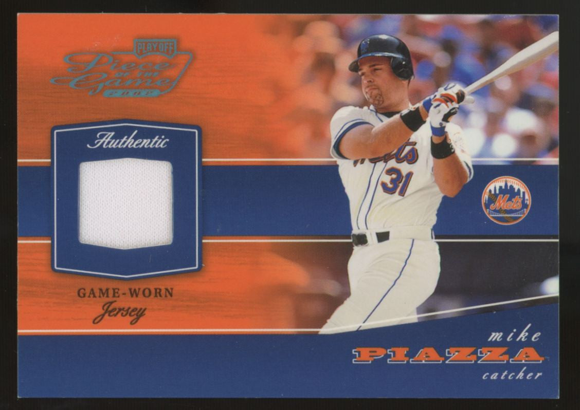 2002 Playoff Piece Of The Game Mike Piazza Patch /25 #POG-59