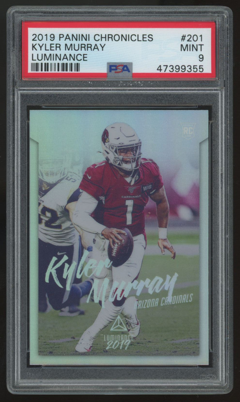 2019 Panini Chronicles Luminance Kyler Murray RC #201 PSA 9