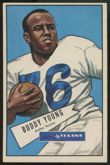 1952 Bowman Large Buddy Young #104 VG (Crease)