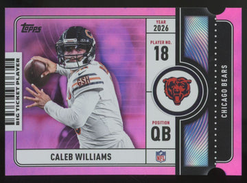 2026 Topps Flagship Caleb Williams Pink Big Ticket Player #BTP-7