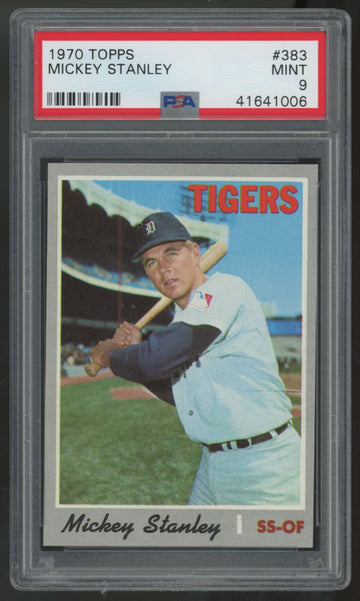1970 Topps Mickey Stanley #383 PSA 9