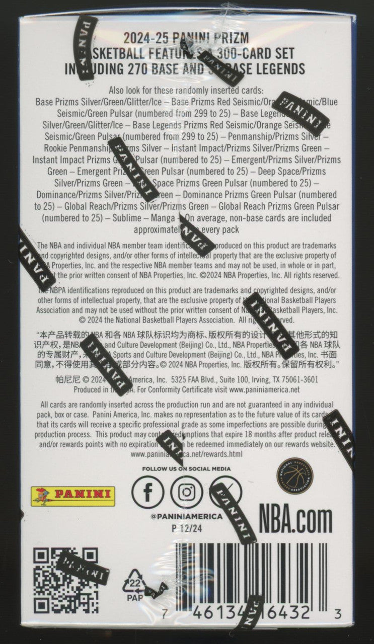 2024/25 Panini Prizm Basketball Retail Blaster Box