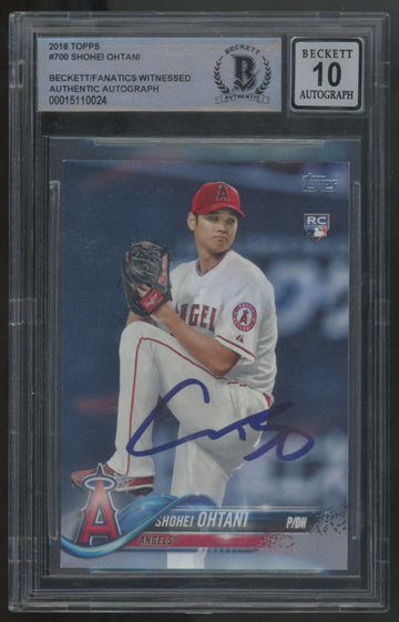 2018 Topps Series Two Shohei Ohtani RC Signed Auto #700 BGS Authentic 10