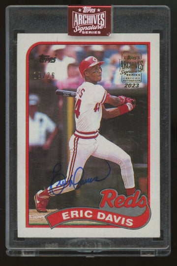 2023 Topps Archives Signature Series Eric Davis 1989 Auto /26 #330