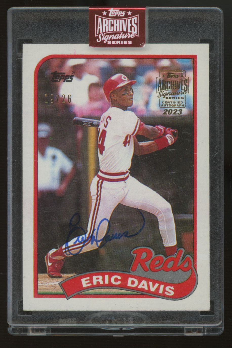2023 Topps Archives Signature Series Eric Davis 1989 Auto /26 #330