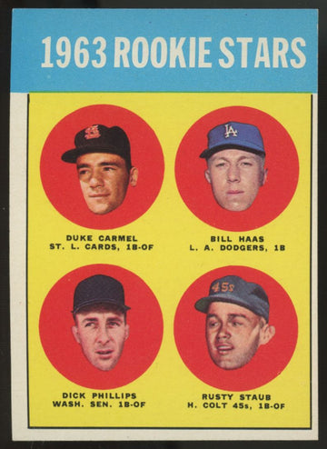 1963 Topps Rusty Staub RC Rookie Stars #544 EX/MT