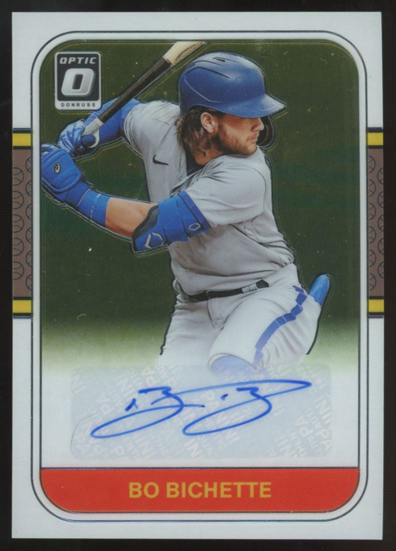 2021 Panini Donruss Optic Bo Bichette Retro 1987 Auto #RS87-BI