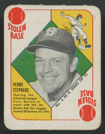 1951 Topps Red Back Verne Stephens #4 VG