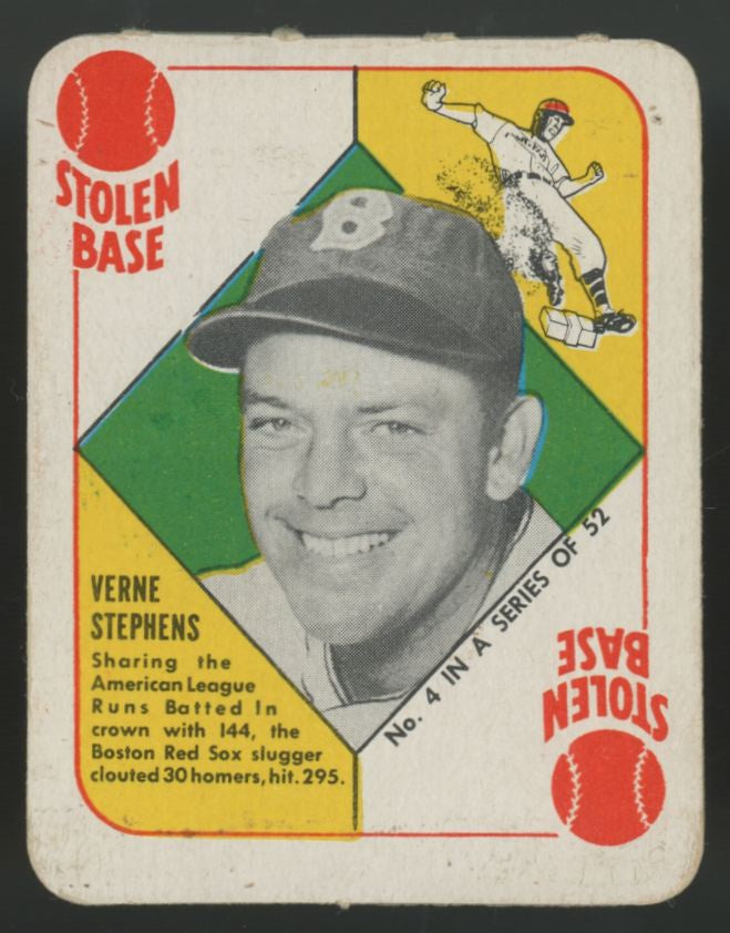 1951 Topps Red Back Verne Stephens #4 VG