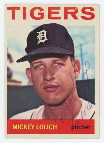 1964 Topps Mickey Lolich RC Signed Auto #128 EX+