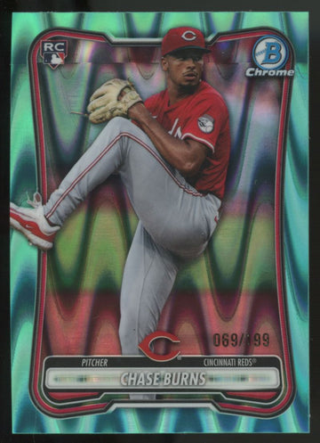 2026 Bowman Chrome Chase Burns RC Aqua Raywave Refactor /199 #27