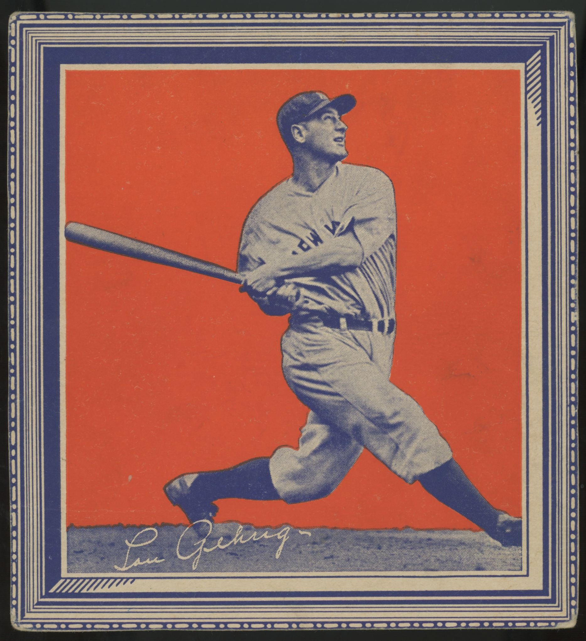 1935 Wheaties Lou Gehrig Good (Creases)