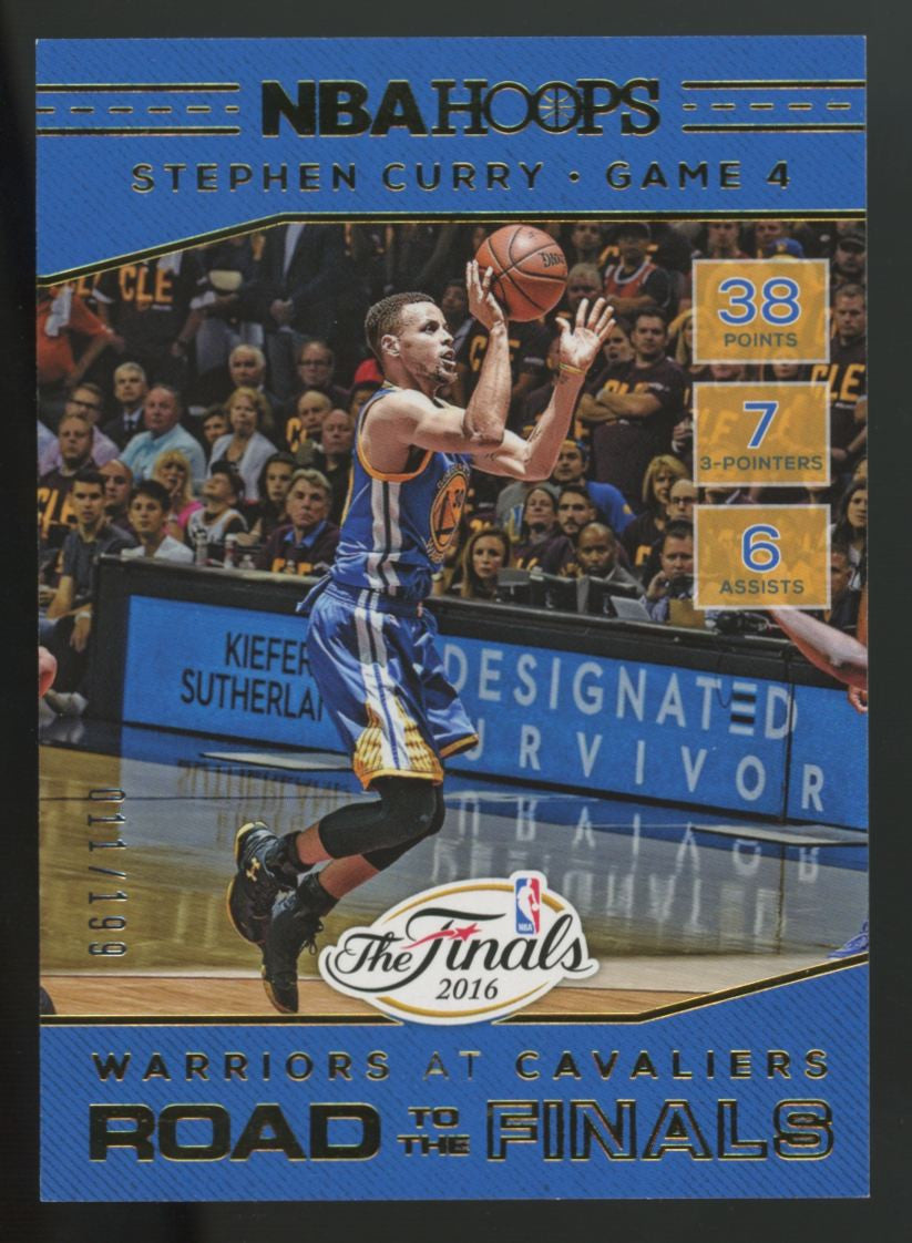 2016-17 Panini Hoops Stephen Curry Road To The Finals NBA Championship /199 #83