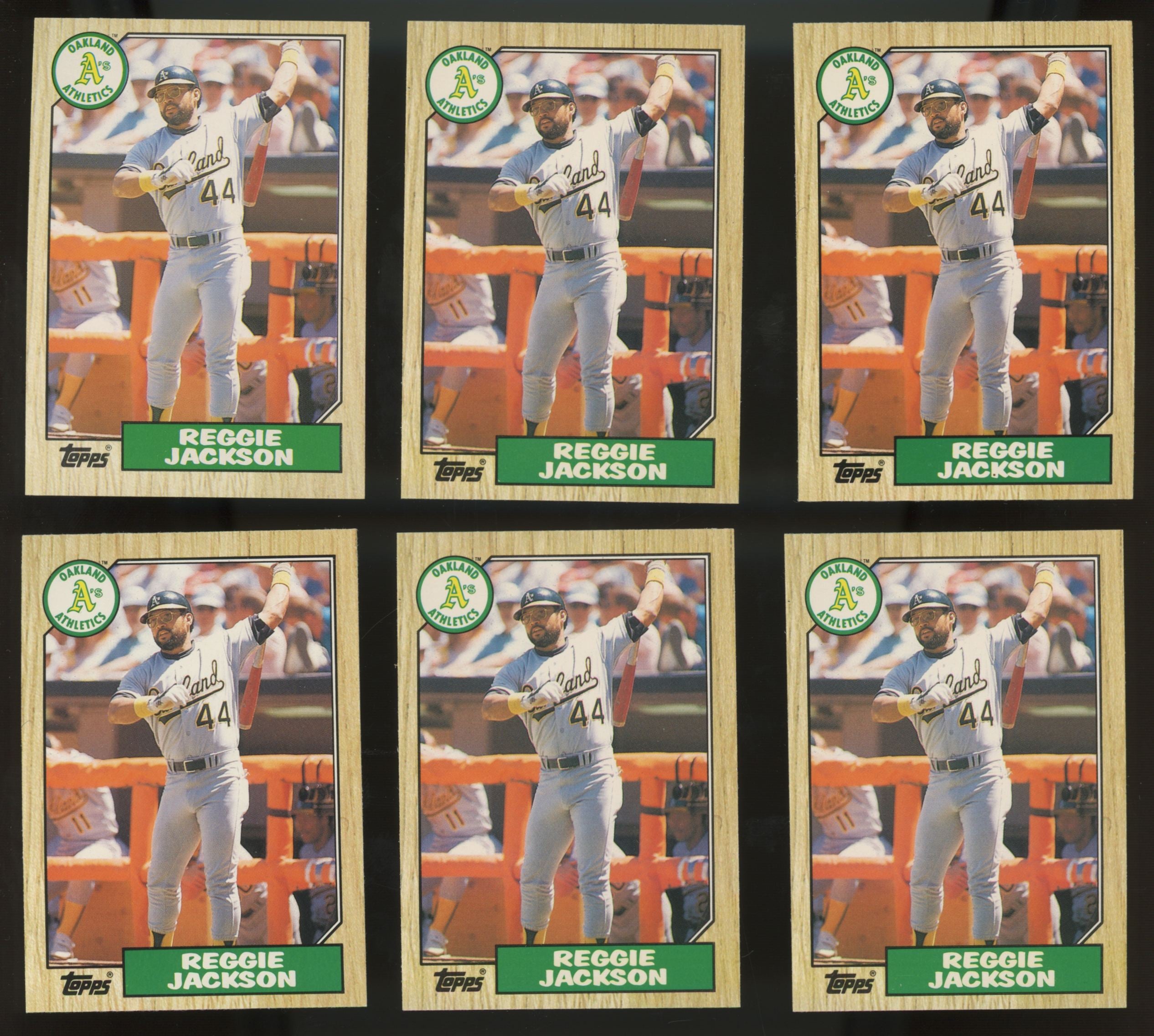1987 Topps Traded Reggie Jackson #52T (Lot of 50)