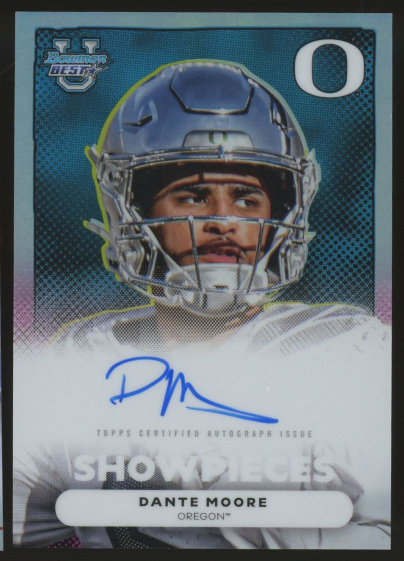 2025 Bowman University's Best Dante Moore Showpieces Auto Variation #BSA-DM
