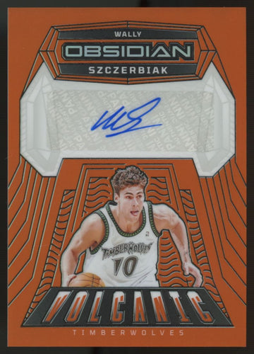 2023-24 Obsidian Wally Szczerbiak Volcanic Auto Orange Flood /75 #VS-SZC