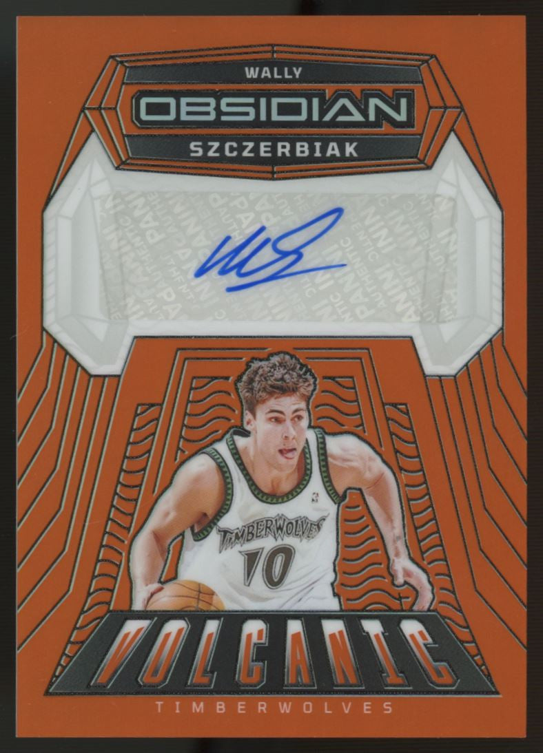 2023-24 Obsidian Wally Szczerbiak Volcanic Auto Orange Flood /75 #VS-SZC