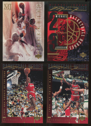 1994-95 Upper Deck Basketball Heroes Michael Jordan Complete Set (10/10) NM