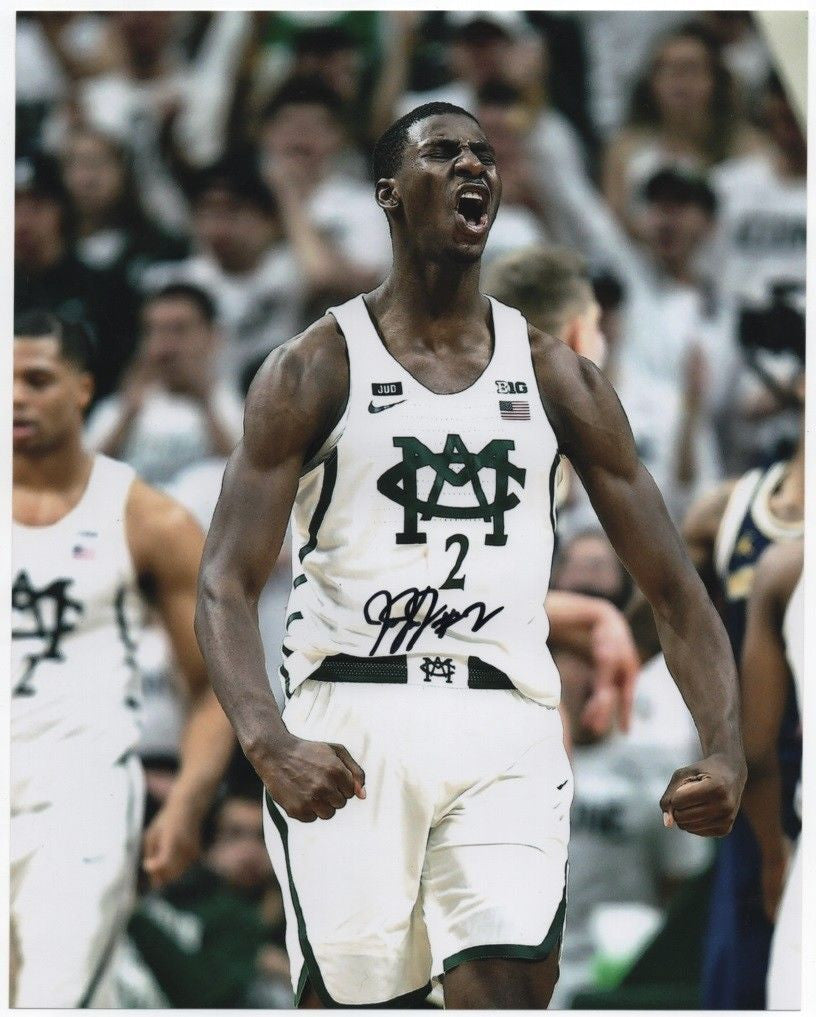 Jaren Jackson Jr. MSU State Spartans Autographed Signed 8x10 Yelling Photograph