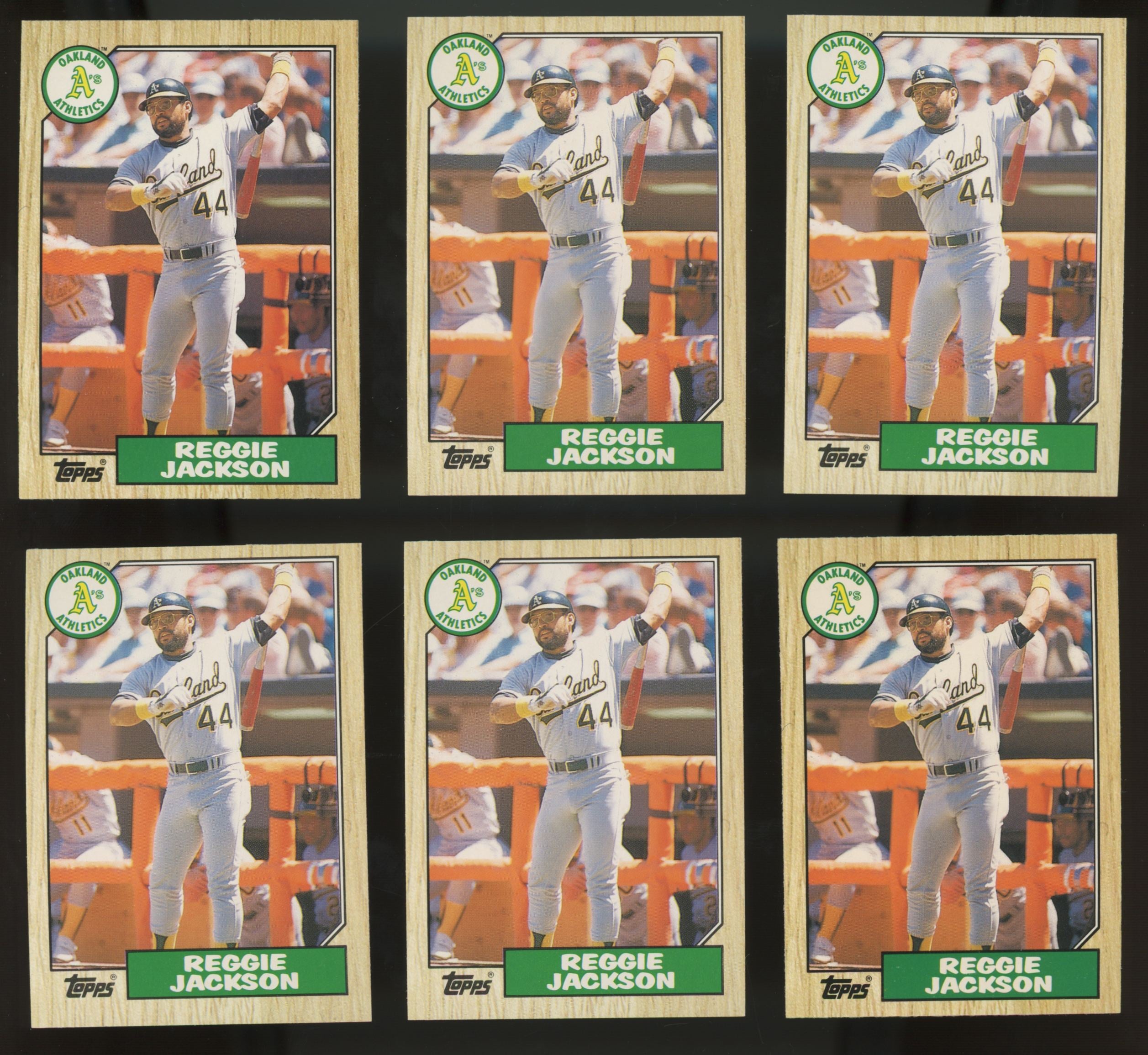 1987 Topps Traded Reggie Jackson #52T (Lot of 50)