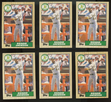 1987 Topps Traded Reggie Jackson #52T (Lot of 50)