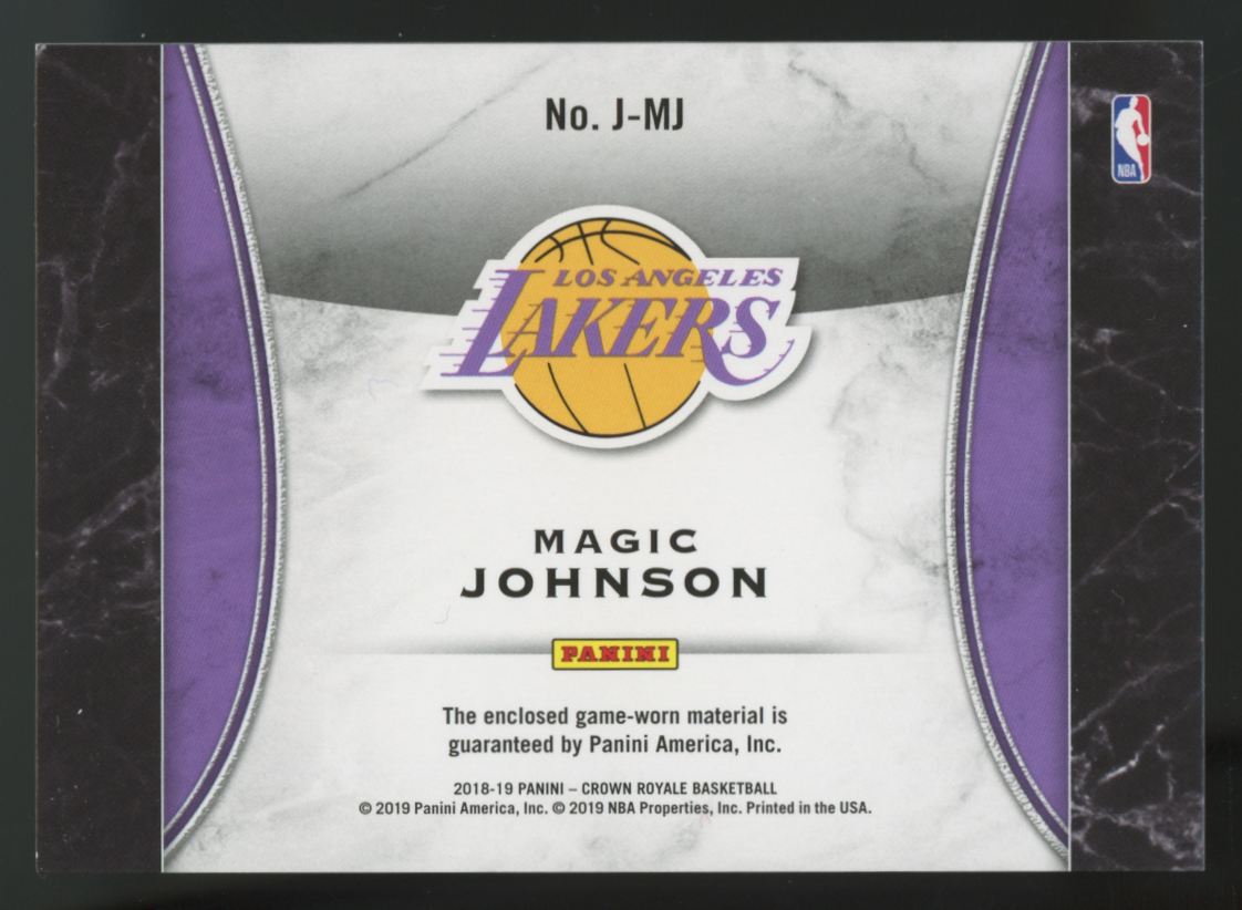 2018-19 Panini Crown Royale Magic Johnson Patch #J-MJ