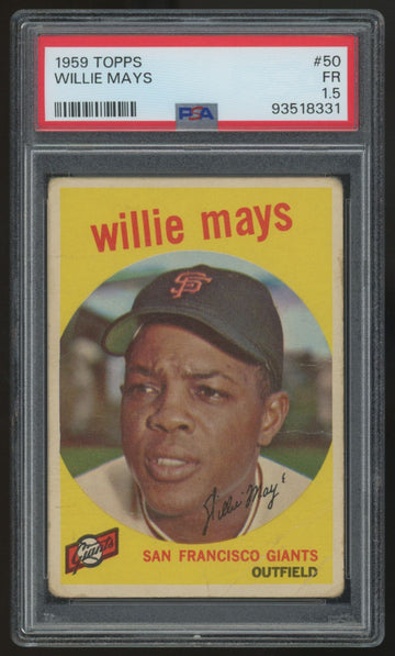 1959 Topps Willie Mays #50 PSA 1.5 *331