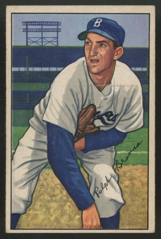 1952 Bowman Ralph Branca #96 VG/EX-EX