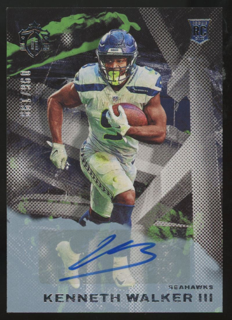 2022 Panini Chronicles Gridiron Kings Kenneth Walker III RC Auto /199 #GK-16