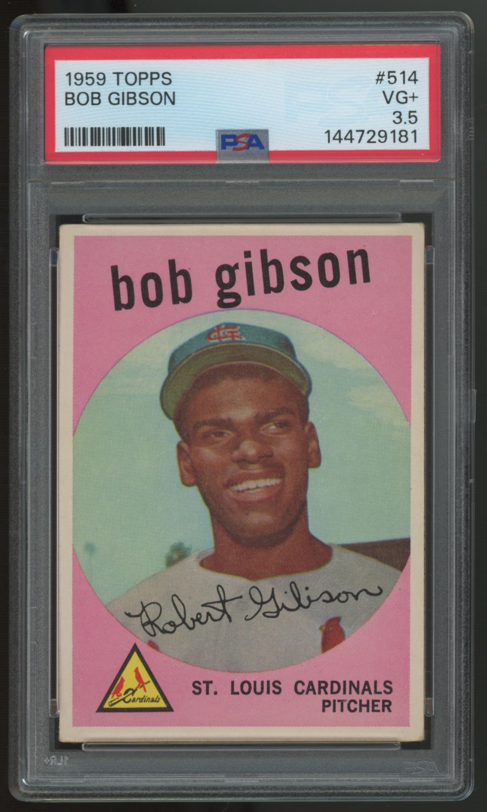 1959 Topps Baseball Complete Set (572) VG-EX w/ Gibson RC PSA 3.5