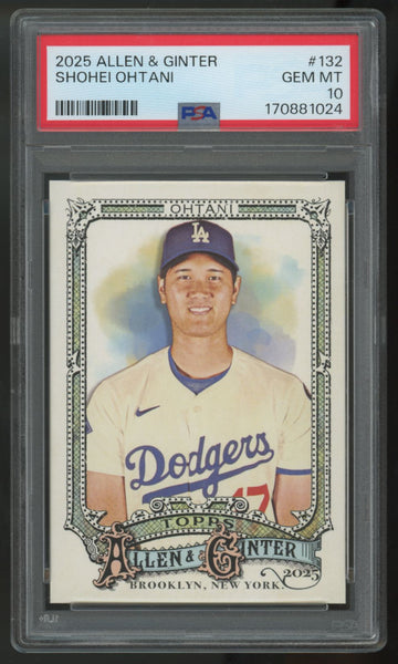 2025 Topps Allen & Ginter Shohei Ohtani #132 PSA 10