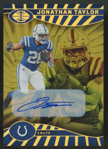2024 Illusions Jonathan Taylor Trophy Collection Signatures Gold Auto /25 #37