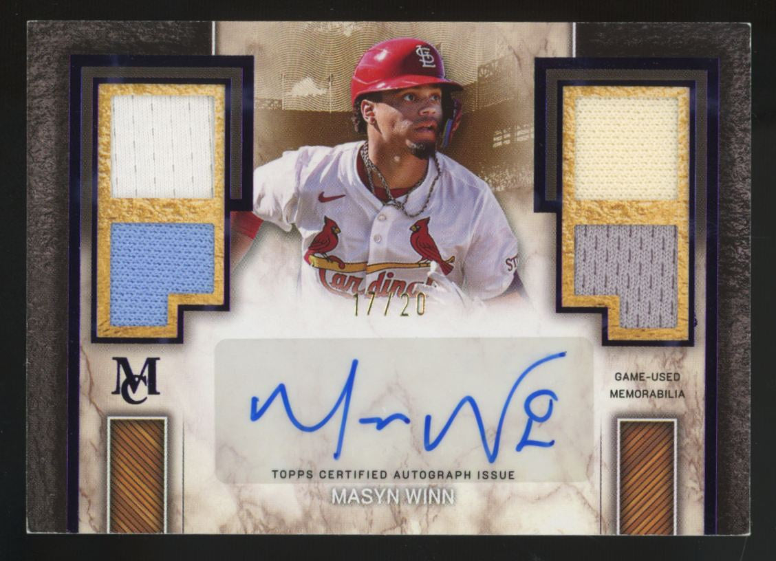 2025 Topps Museum Masyn Winn Signature Amethyst Quad Patch Auto /20 #SPQRA-MW